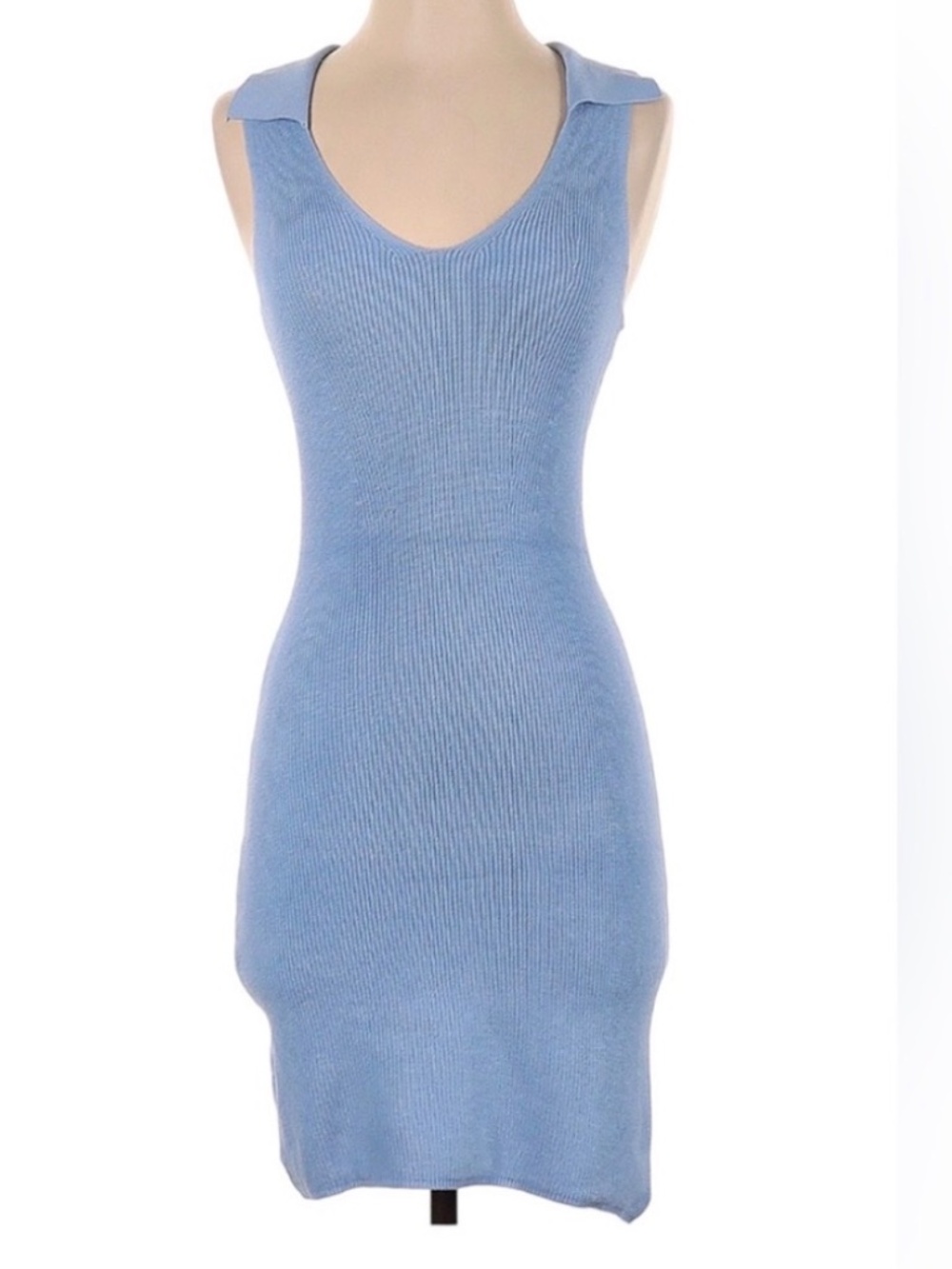 Freshman 1996 Knit Sleeveless Collared Sweater Dress